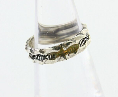 Navajo Handmade Ring 925 Silver Native American Size 4.5 C.80's