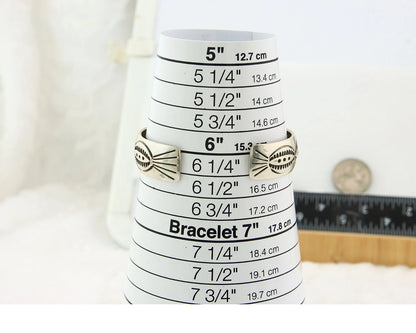 Navajo Cuff Bracelet Sterling Silver Authentic Turquoise Signed Stanley Bain
