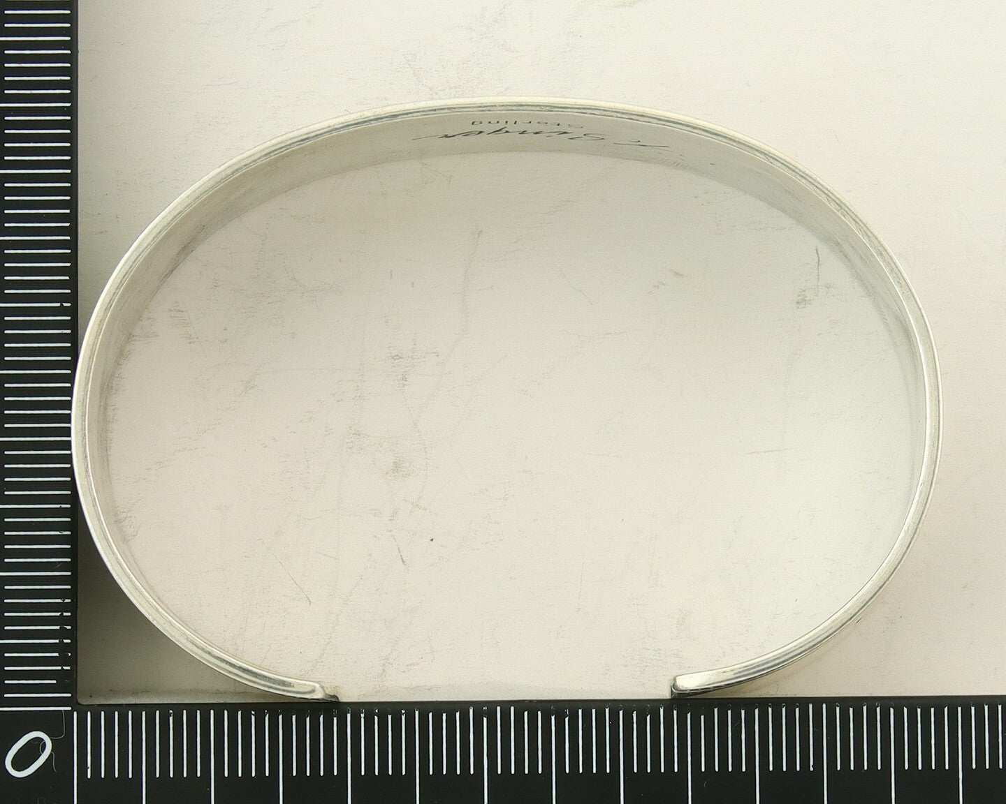 Navajo Bracelet 925 Silver Artist Signed Thomas Singer Cuff C.80's