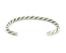 Navajo 4.0 mm Wide 925 Solid Sterling Silver Handmade Hand Stamped Cuff Bracelet
