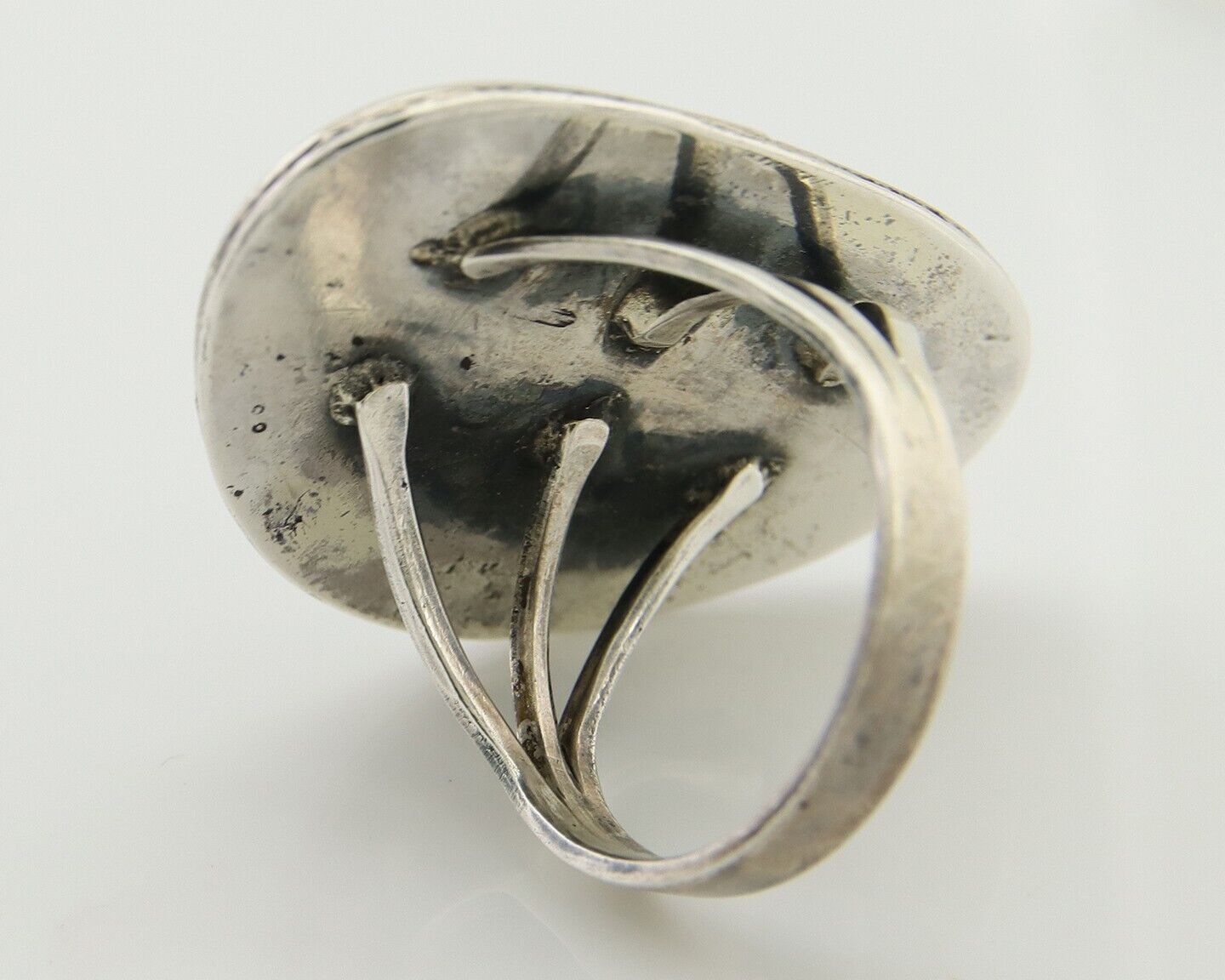 Navajo Ring 925 Silver Turquoise Native American Artist C.80's