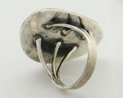 Navajo Ring 925 Silver Turquoise Native American Artist C.80's