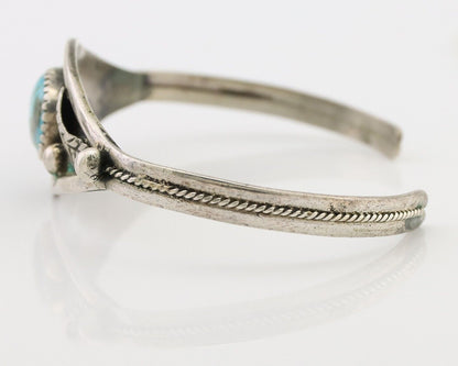 Navajo Handmade Bracelet 925 Silver Arizona Turquoise Native American C.80's
