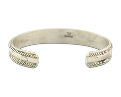 Vintage Navajo Bracelet 925 Silver Handmade Authentic Gemstone Signed TF