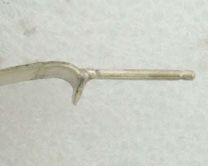 Navajo Hoop Earrings 925 Silver & Gold Native American Artist C.80's