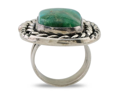 Navajo Ring 925 Silver Royston Turquoise Native American Artist Size 7.0 C.80's