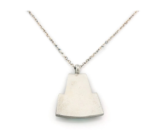 Navajo Necklace Sterling Silver Natural Blue Turquoise Vintage