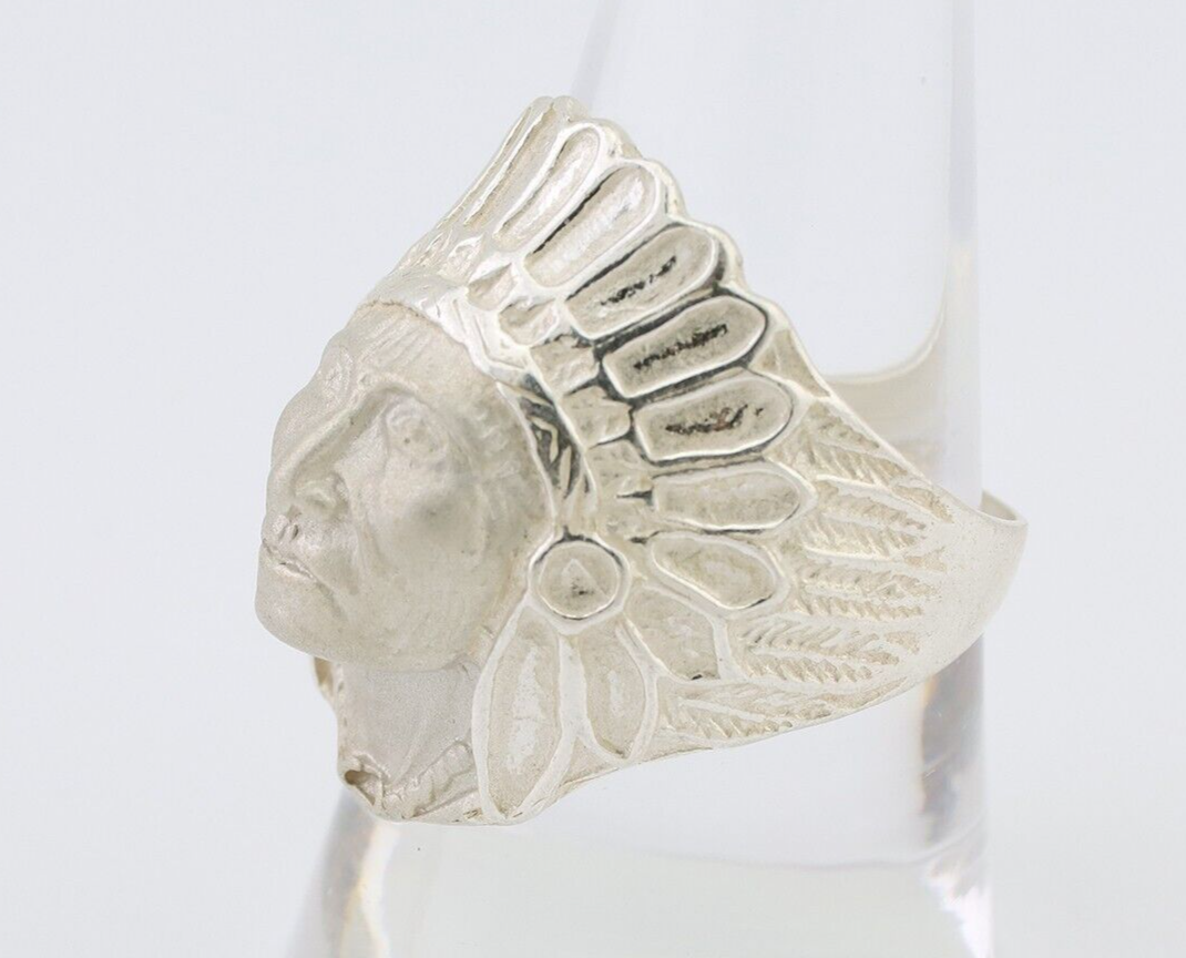 Indian Chief Ring 925 Sterling Silver SOLID CAST 925 STERLING SILVER Size 9.75
