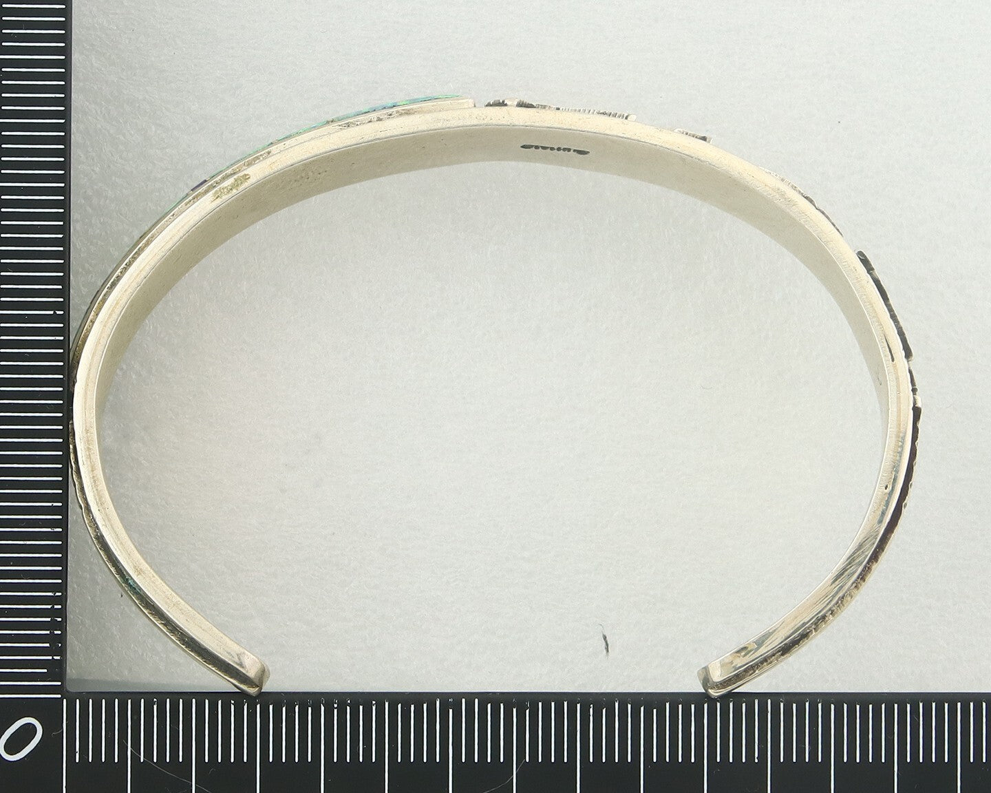 Vintage Navajo Bracelet 925 Silver Handmade Authentic Gemstone Kokopelli