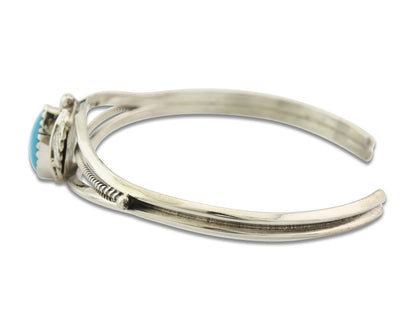 Vintage Navajo Bracelet 925 Silver Blue Turquoise Handmade