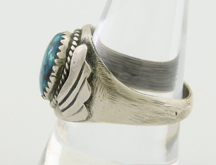 Navajo Ring 925 Silver Turquoise Turpen's Pawn Vault Artist Native C.80's