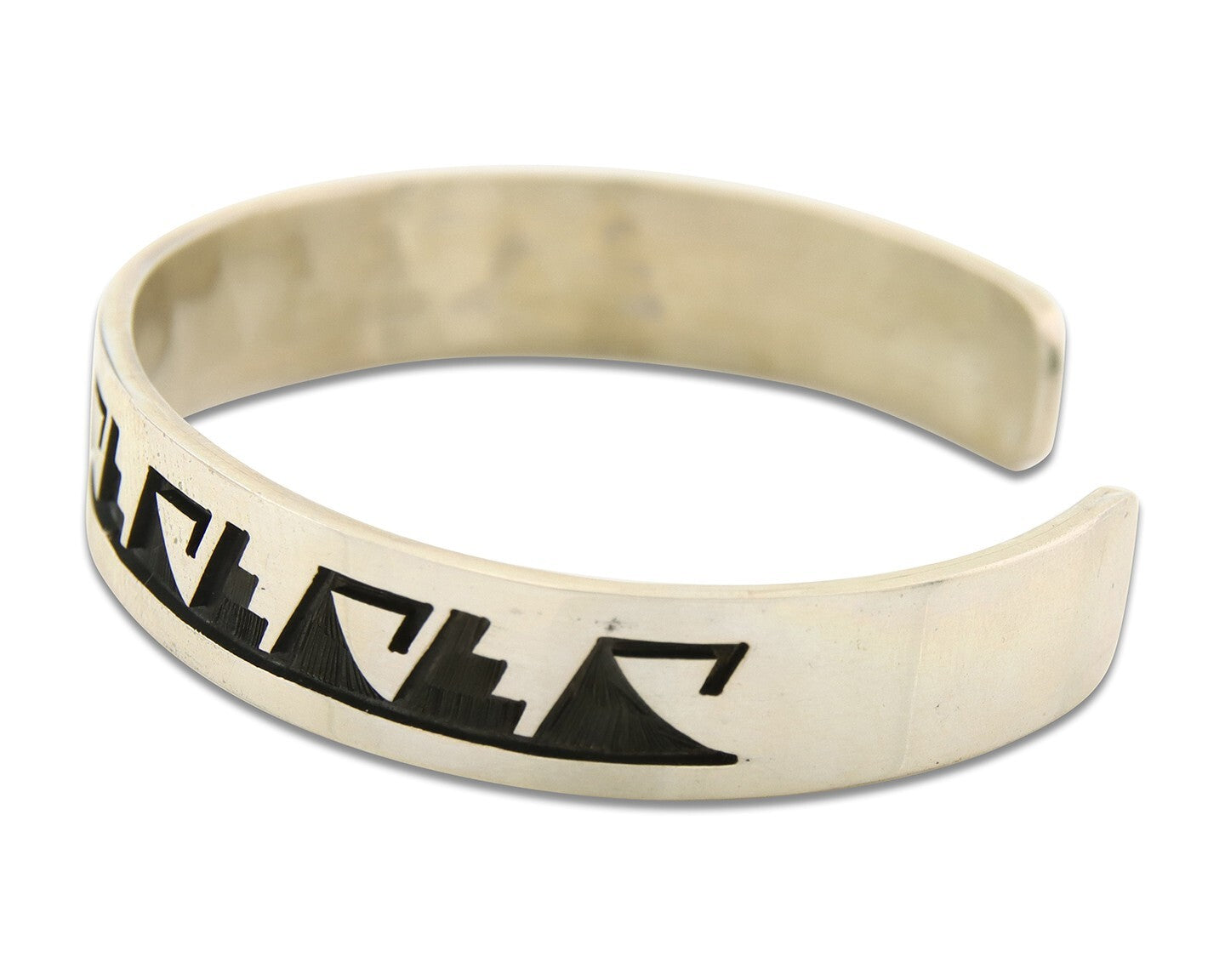 Hopi Bracelet 925 Silver Handmade Artist Signed Guy Josytewa C.80's