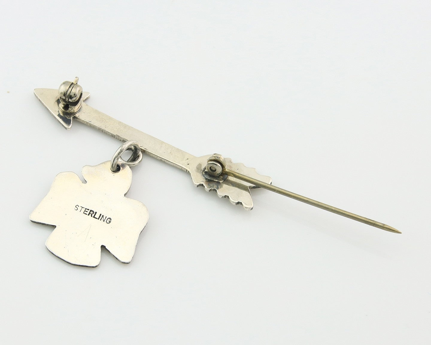 Navajo Pin Sterling Silver Thunderbird Arrow Artist Native American Artist