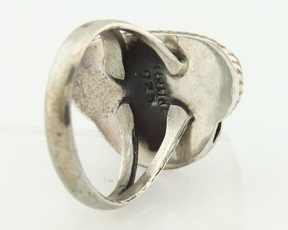 Vintage Navajo Ring 925 Sterling Silver Turquoise Handmade Size 6.5