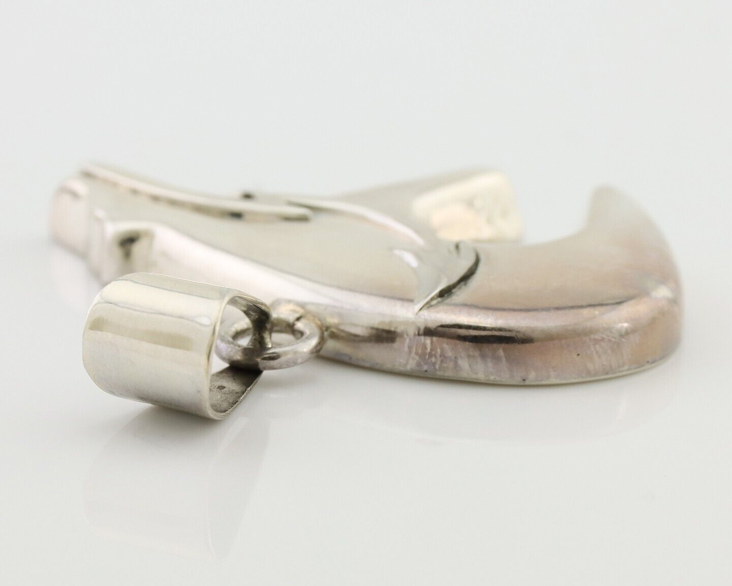 Navajo Spirit Bear Pendant 925 Sterling Silver Native Artist C.80's