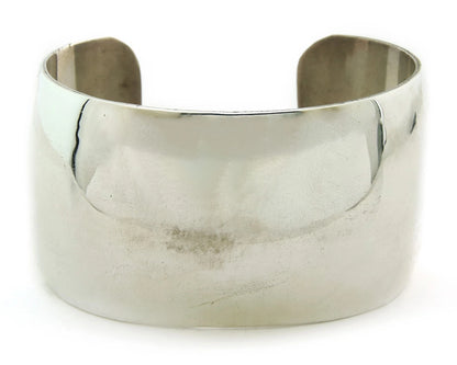 Navajo Cuff Bracelet Sterling Silver Vintage Handmade Signed NS