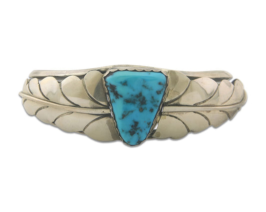 Vintage Navajo Bracelet 925 Silver Turquoise Traditional Handmade Authentic