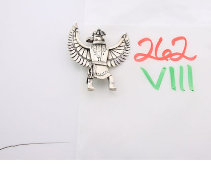 Navajo Dancer Pin Sterling Silver Hand Stamped Native American Artist