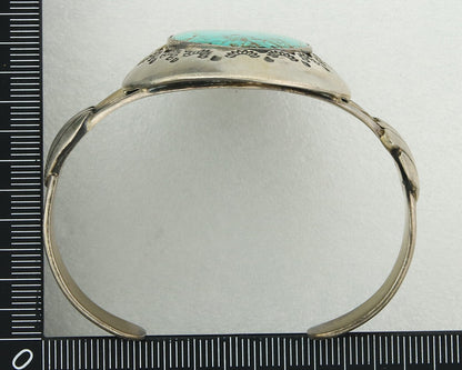 Vintage Navajo Bracelet 925 Silver Turquoise Handmade Authentic Signed M Montoya