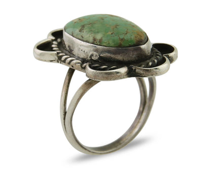 Navajo Handmade Ring 925 Silver Turquoise Native Artist C.80's