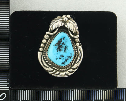 Vintage Navajo Ring Sterling Silver Authentic Turquoise Handmade Size 5.5