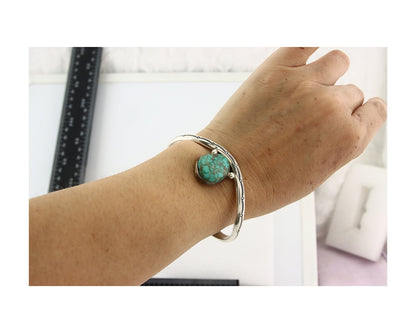 Vintage Navajo Bracelet 925 Silver Turquoise Handmade Signed Tim Guerro