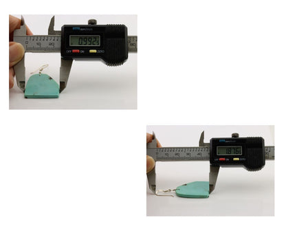 Santo Domingo Earrings 925 Silver Natural Turquoise Native Artist C.80's