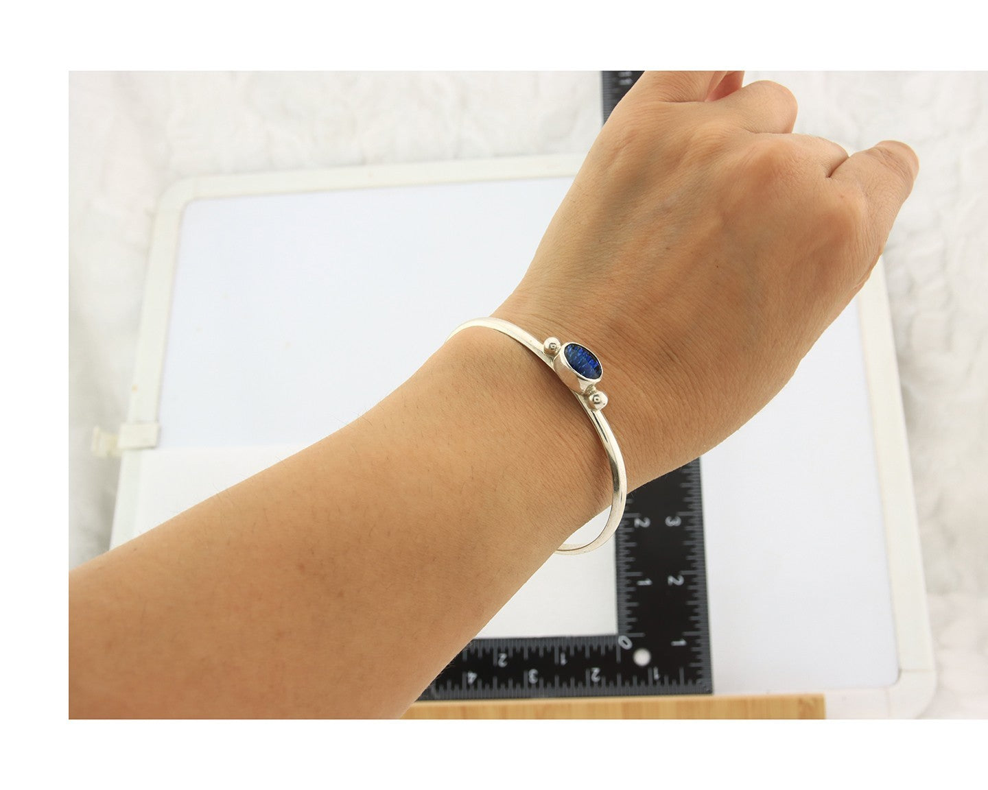 Navajo Cuff Bracelet Sterling Silver Natural Mined MOP Native Artist