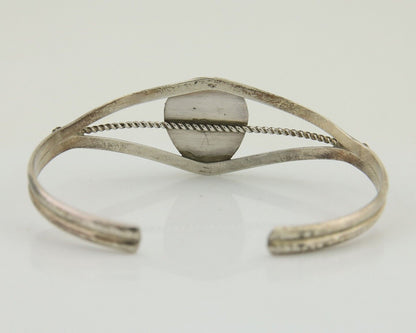 Navajo Paw Bracelet 925 Silver Blue Turquoise Native American Artist C.80's