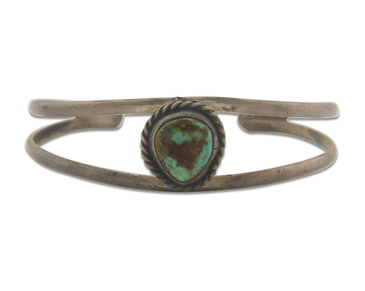 Vintage Navajo Bracelet 925 Silver Turquoise Traditional Handmade Authentic