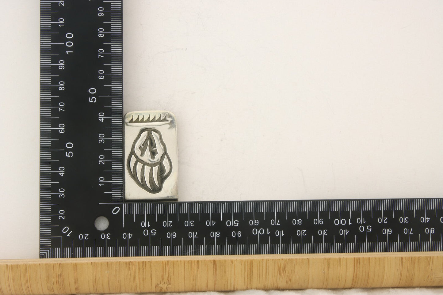 Navajo Money Clip 925 Silver & 999 Nickle Animal Claw Native Artist C.80's