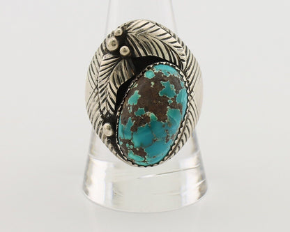 Navajo Ring 925 Silver Turquoise Artist Signed Edison Wadsworth? C.80's