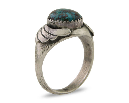 Navajo Ring 925 Silver Turquoise Turpen's Pawn Vault Artist Native C.80's