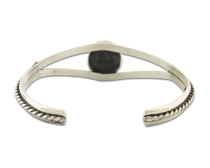 Vintage Navajo Bracelet 925 Silver Turquoise Tranditional Handmade Signed Gecko