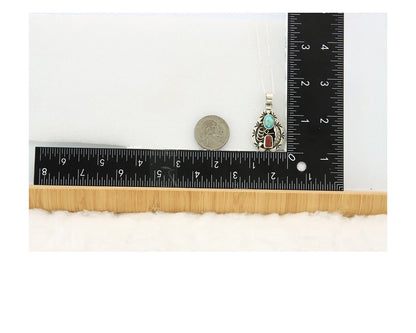 Navajo Necklace Sterling Authentic Gemstone Traditional Signed Teepee