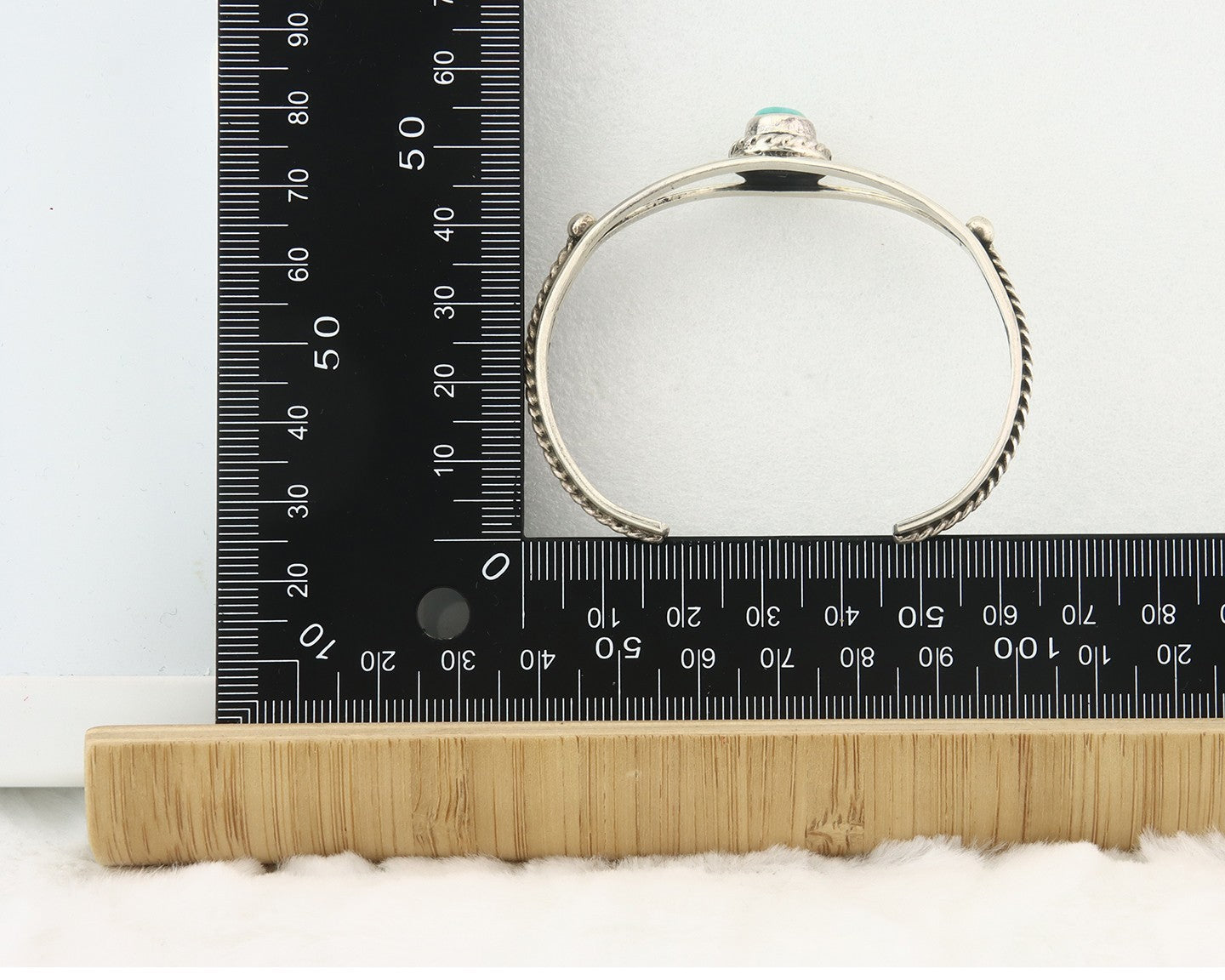 Vintage Navajo Bracelet 925 Silver Turquoise Tranditional Handmade Signed Gecko