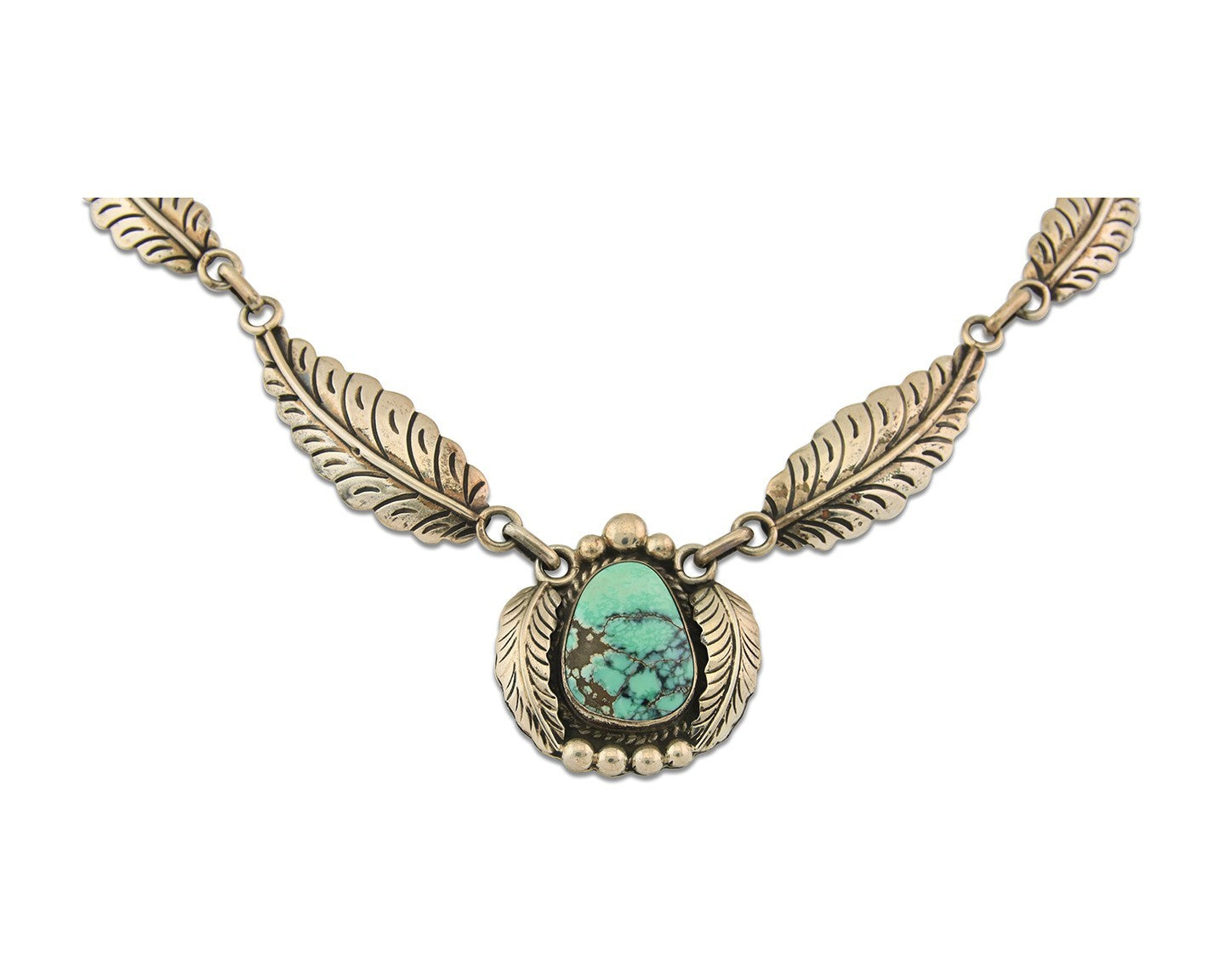 Navajo Necklace Sterling Silver Authentic Gemstone Vintage Signed C Montoya
