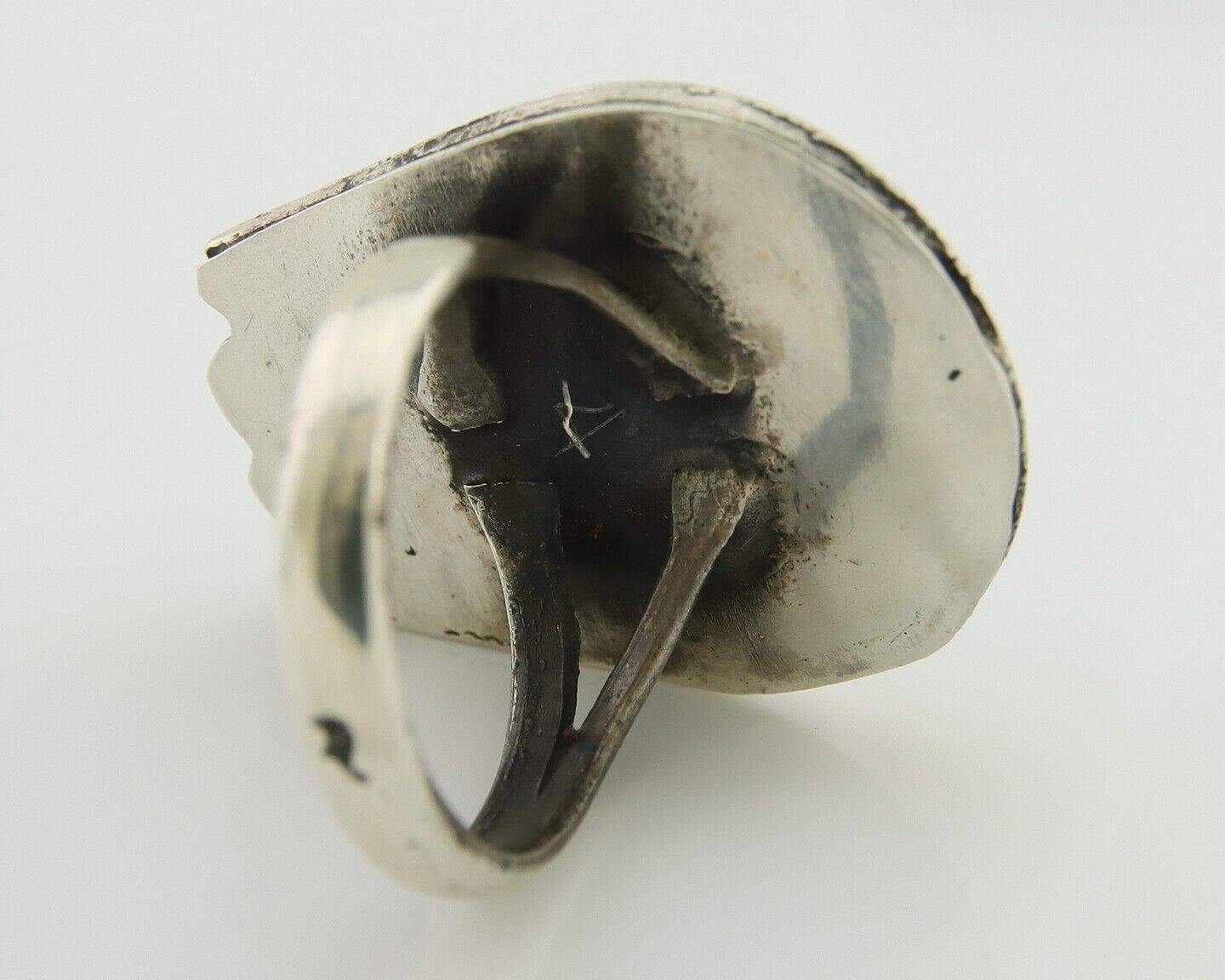 Navajo Handmade Ring 925 Silver Royston Turquoise Native Artist C.80's