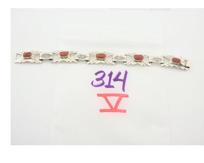 Vintage Navajo Bracelet 925 Silver Handmade Authentic Traditional Signed DM