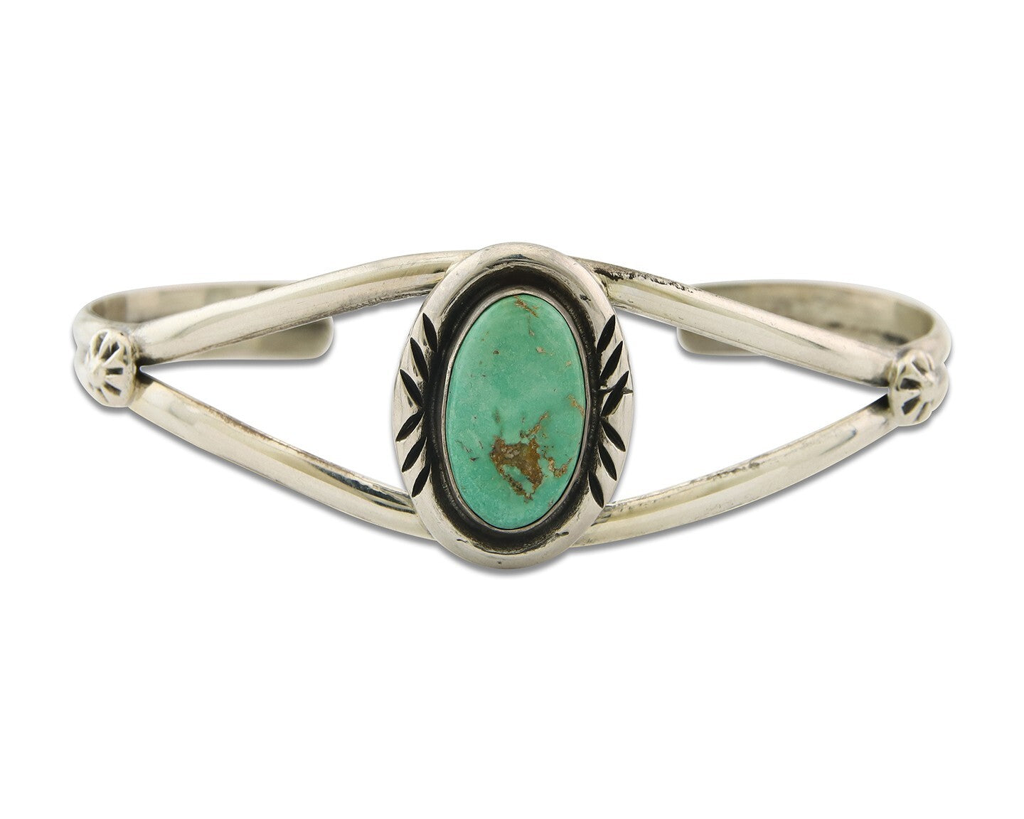 Vintage Navajo Bracelet 925 Silver Turquoise Traditional Handmade Authentic