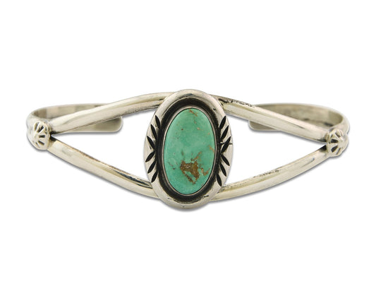 Vintage Navajo Bracelet 925 Silver Turquoise Traditional Handmade Authentic