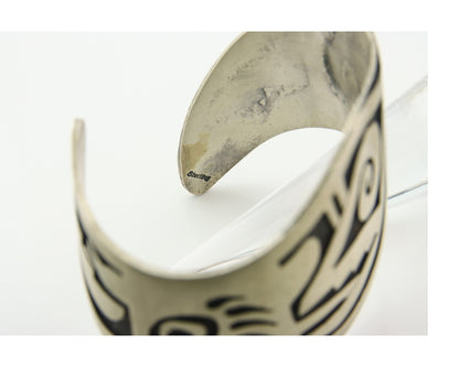 Vintage Hopi Bracelet 925 Silver Handmade Authentic Traditional