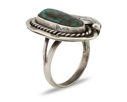 Navajo Handmade Ring 925 Silver Turquoise Native American Artist C.80's