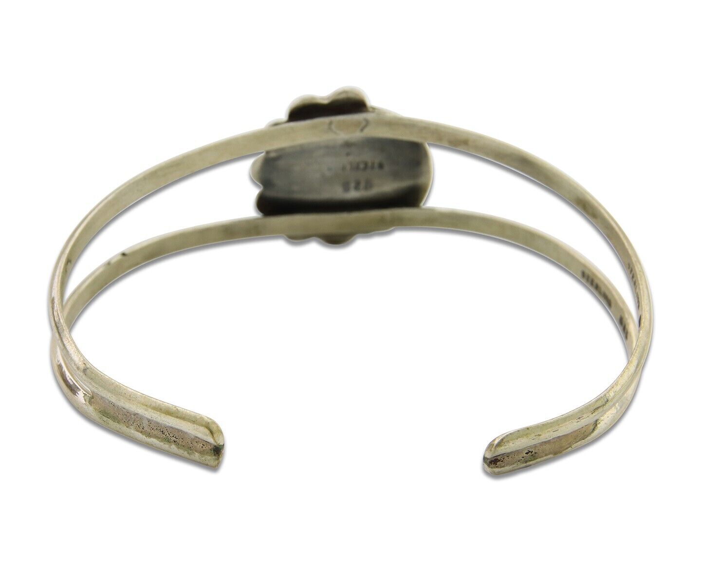 Navajo Cuff Bracelet 925 Silver Turquoise Cuff Native American Artist C.80's