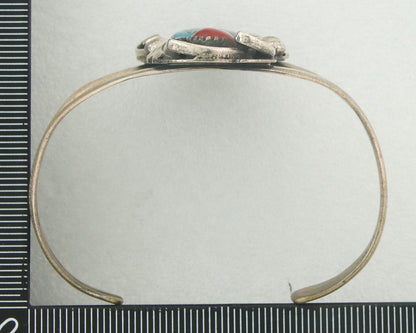 Vintage Navajo Bracelet 925 Silver Handmade Authentic Gemstone Traditional