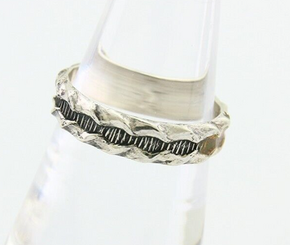 Navajo Handmade Ring 925 Silver Native American Size 7.0 C.80's