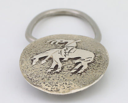 Navajo Kokopelli Hourse Key Chain .925 Silver Handmade Signed Richard Begay C80s