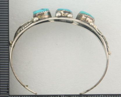 Vintage Navajo Bracelet 925 Silver Turquoise Traditional Handmade Authentic