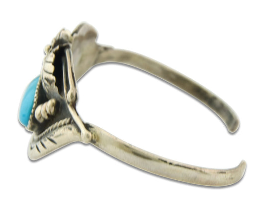 Vintage Navajo Bracelet 925 Silver Turquoise Traditional Handmade Authentic Sign