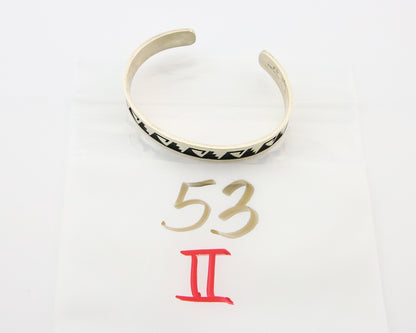 Hopi Bracelet 925 Silver Handmade Artist Signed Guy Josytewa C.80's